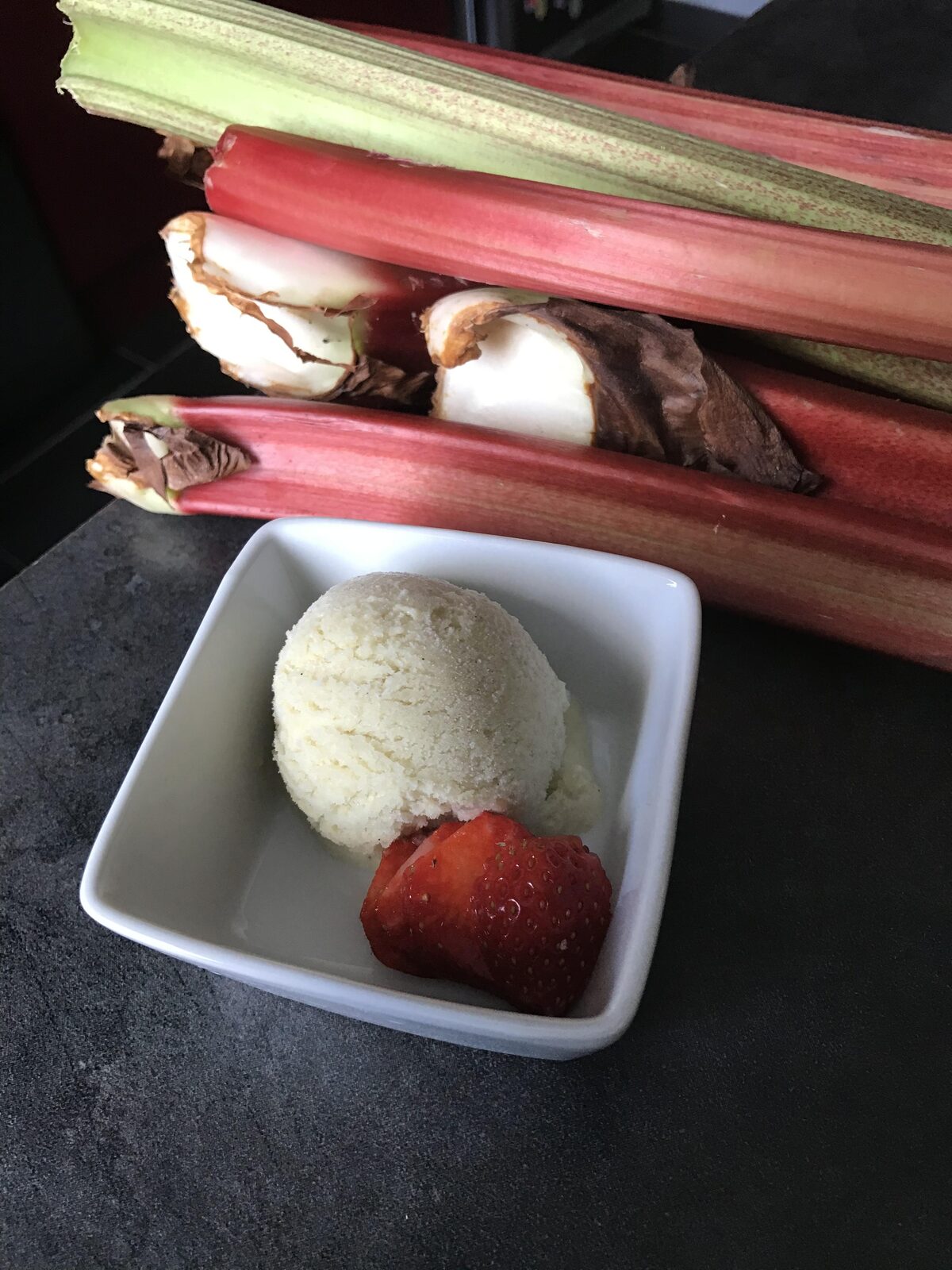 Glace à la Rhubarbe