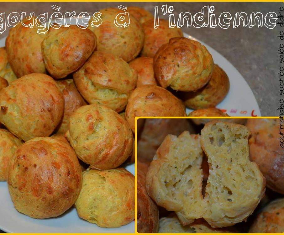 gougères à l'indienne