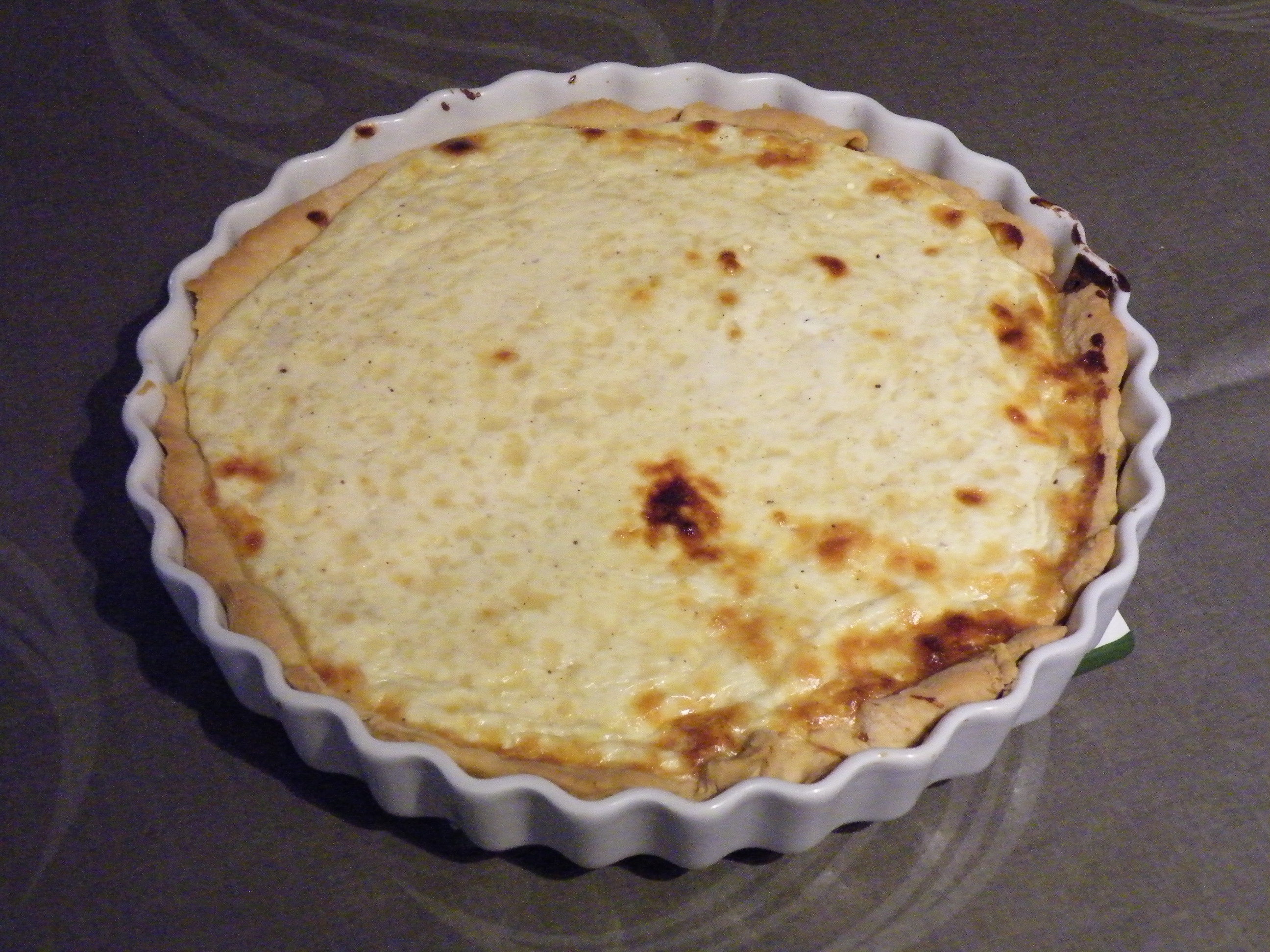Goyère ou tarte avec du maroilles