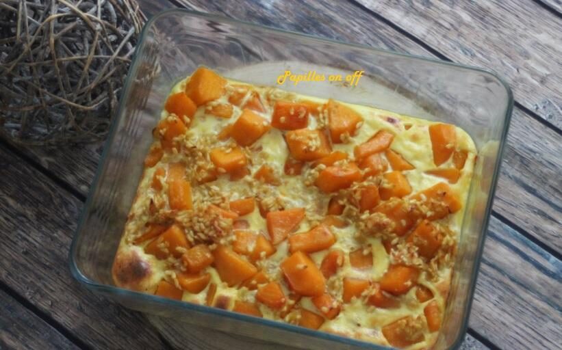 Gratin de butternut et riz