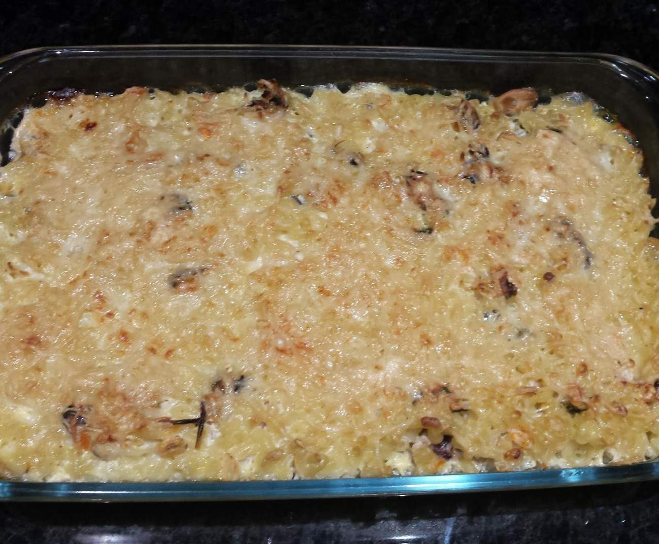 Gratin de coquillettes aux fruits de mer