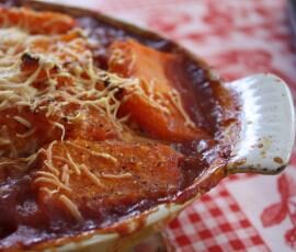 Gratin de courge à la tomate