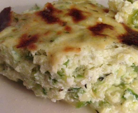 Gratin de courgettes au brocciu ( ou brousse )