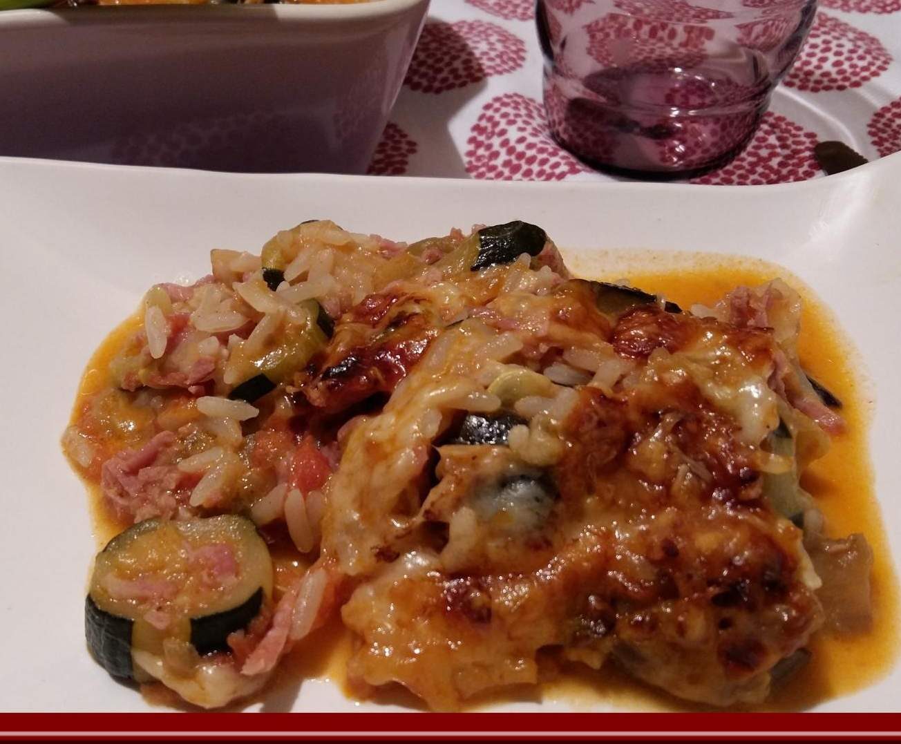 Gratin de courgettes et d'aubergine