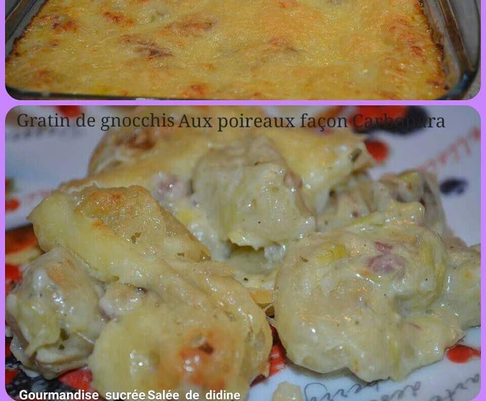 Gratin de gnocchis aux poireaux façon Carbonara