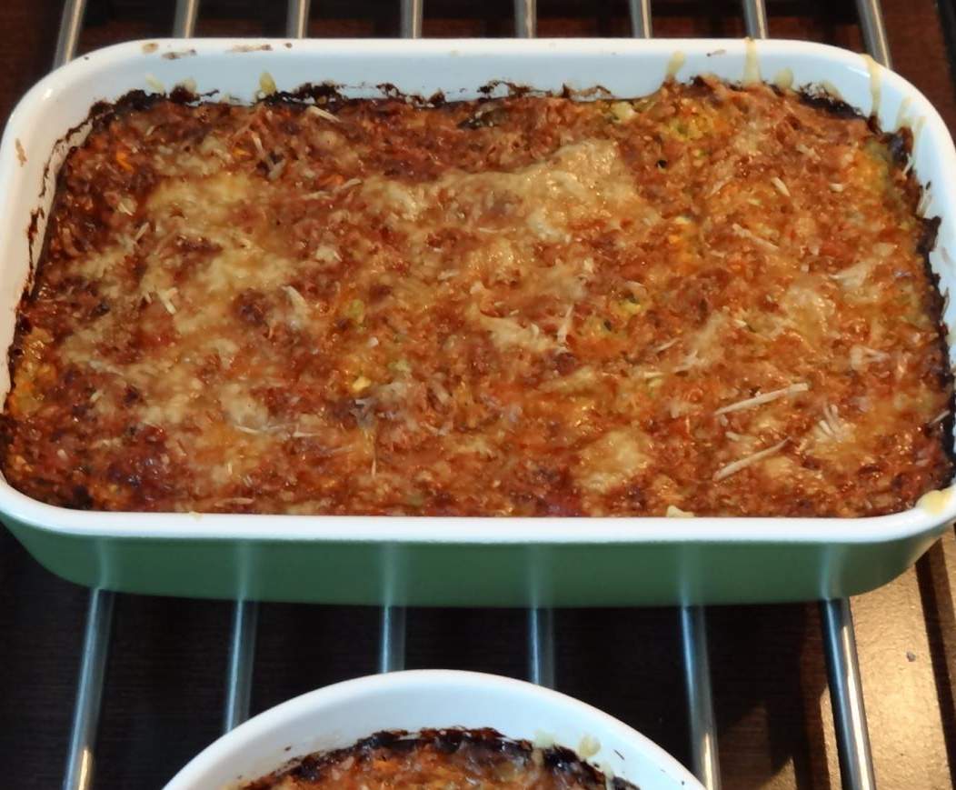 Gratin de légumes avec semoule