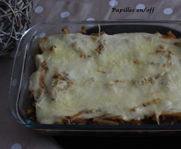 Gratin de pâtes à la bolognaise
