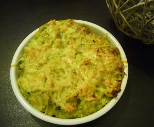 Gratin de pâtes et brocolis à la ricotta