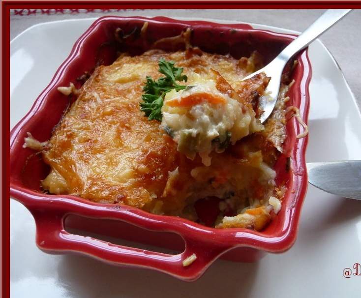 Gratin de poissons aux petits légumes