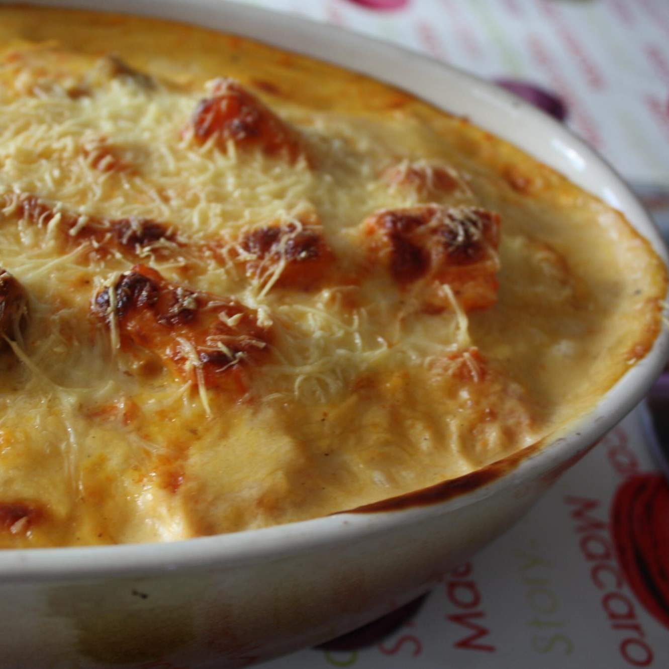 Gratin de potiron aux châtaignes