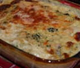 Gratin épinards / oeufs