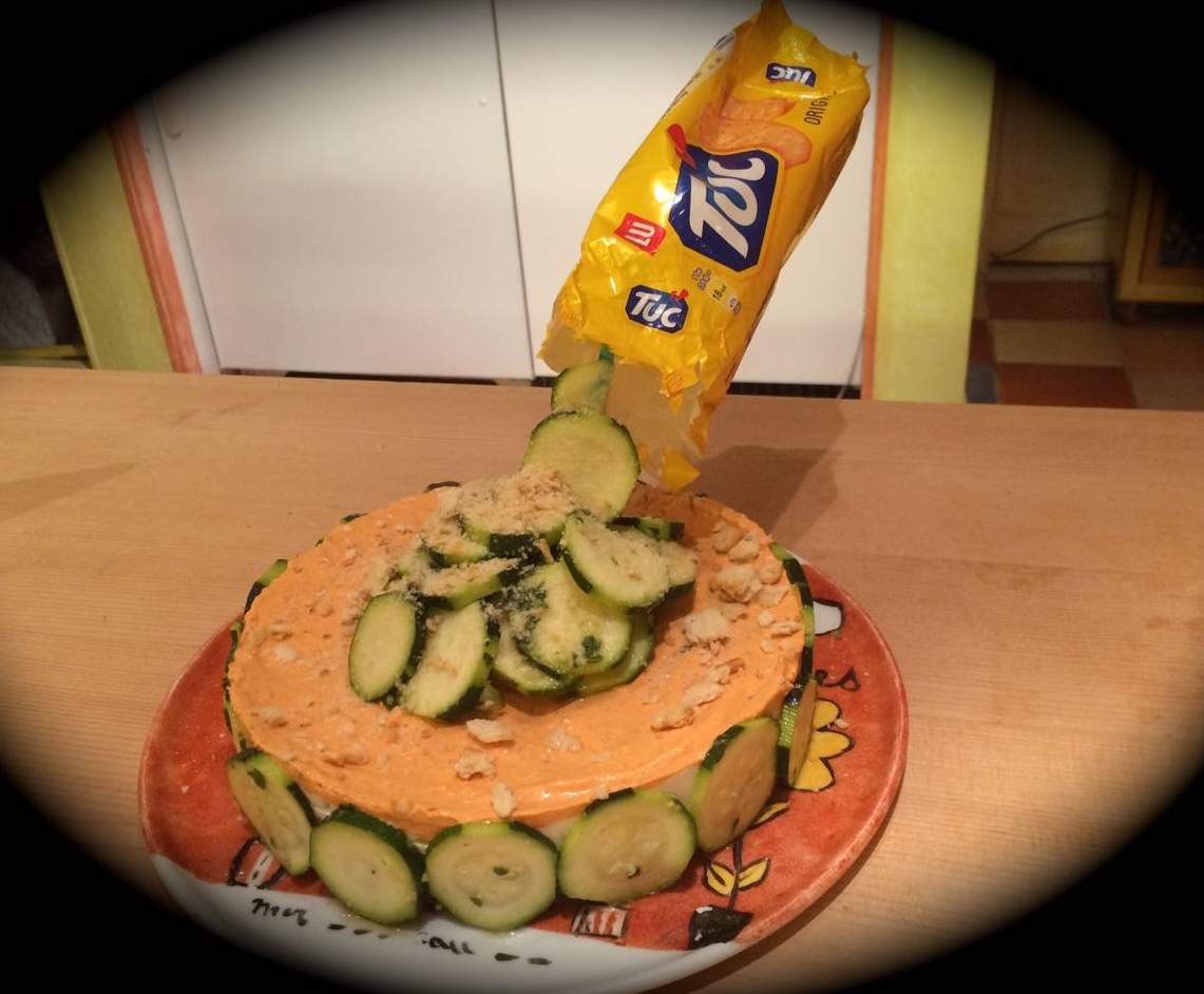 Gravity Cheese Cake de Tuc et sa chute de courgettes