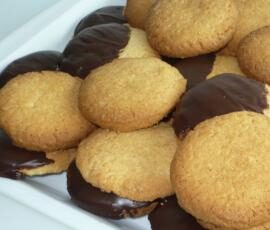 Gros sablés noix de coco-chocolat