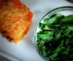 Hachis parmentier à la purée de carottes