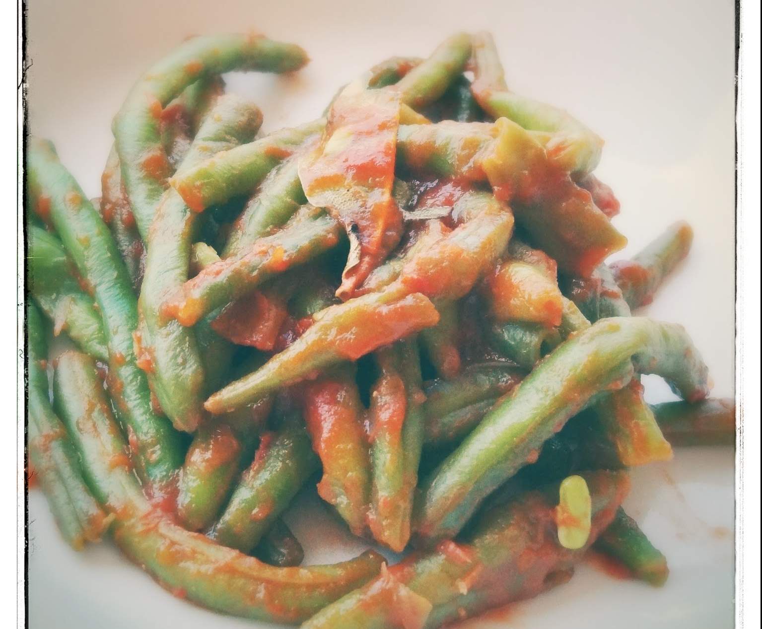 Haricots verts aux tomates