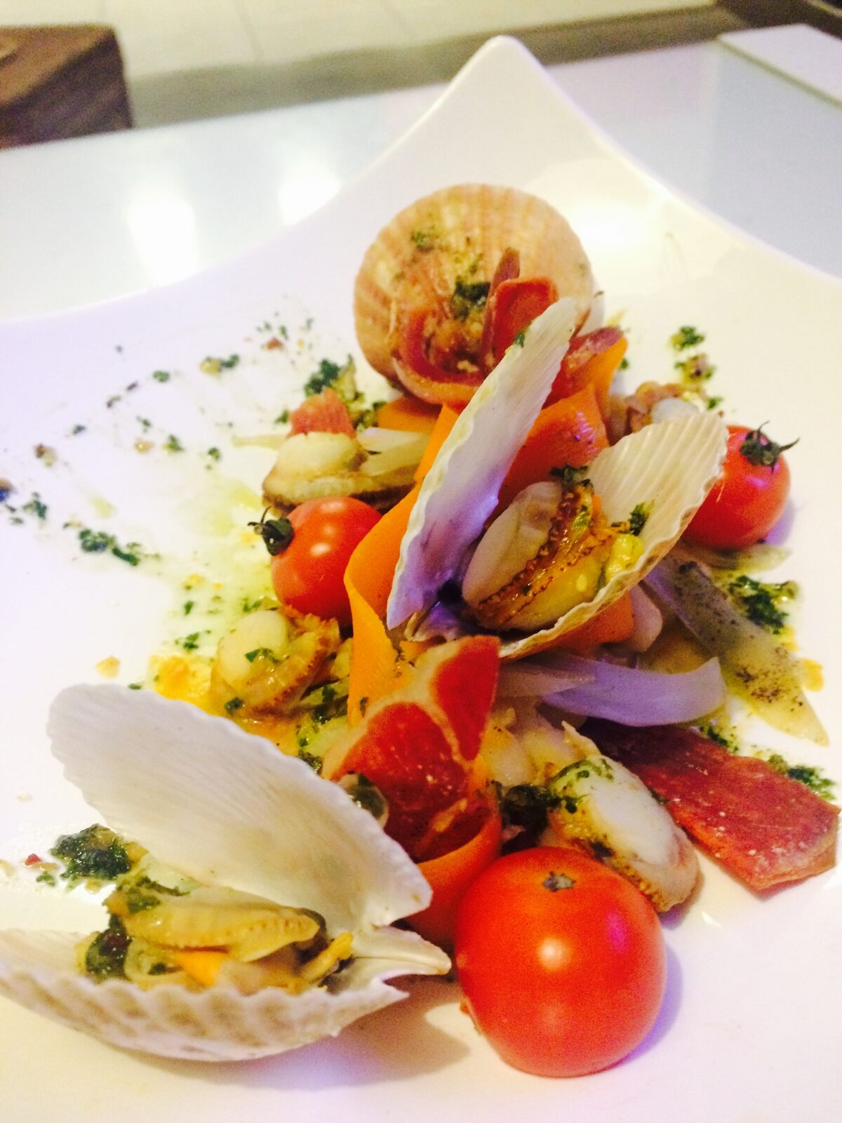 Jambon mogettes à la coquillettes