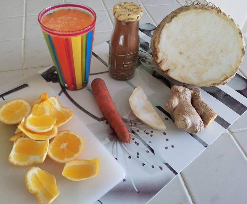 Jus de légumes revigorant
