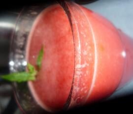 jus de pastèque à la menthe
