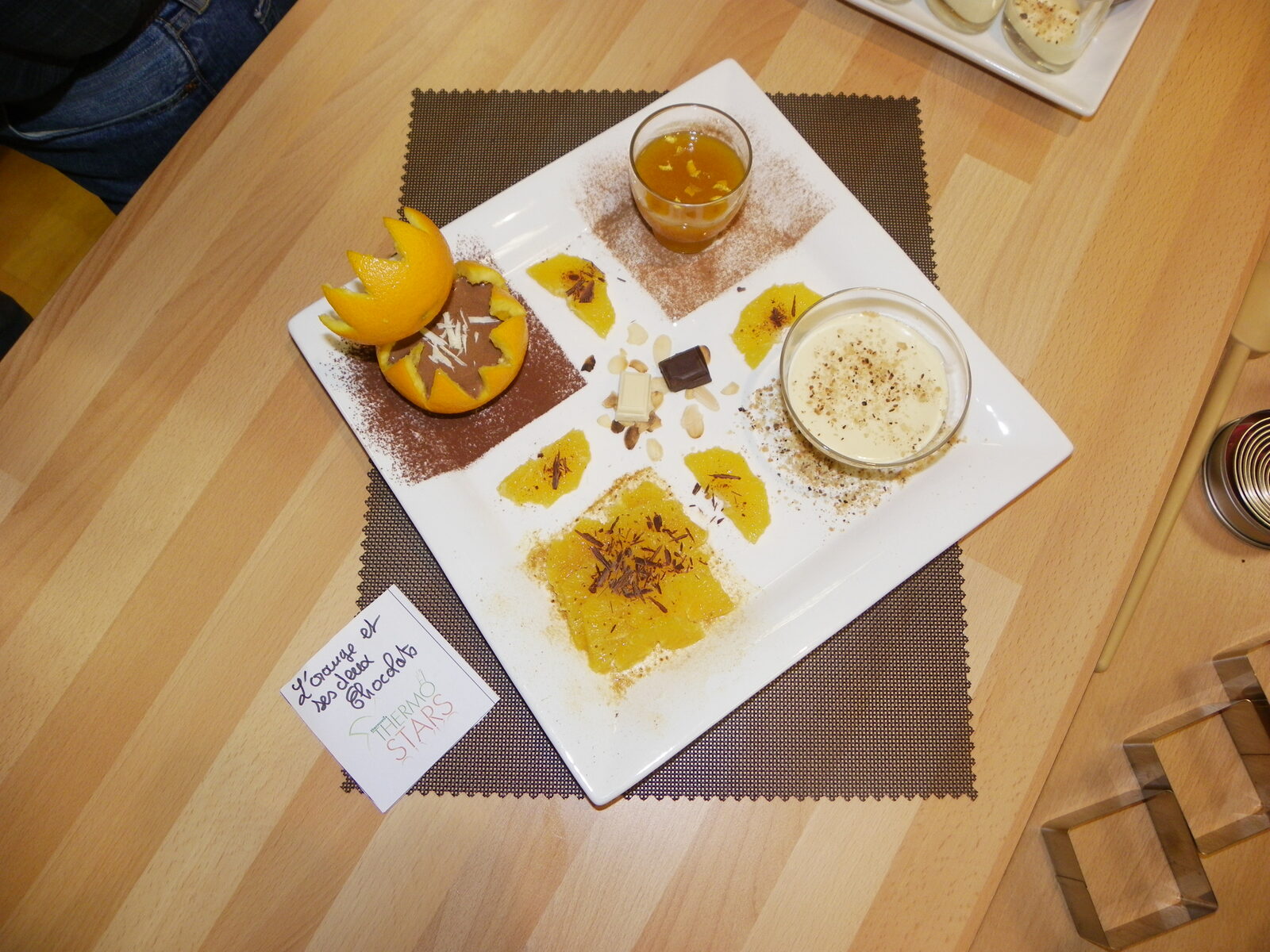 L'orange et ses deux chocolats