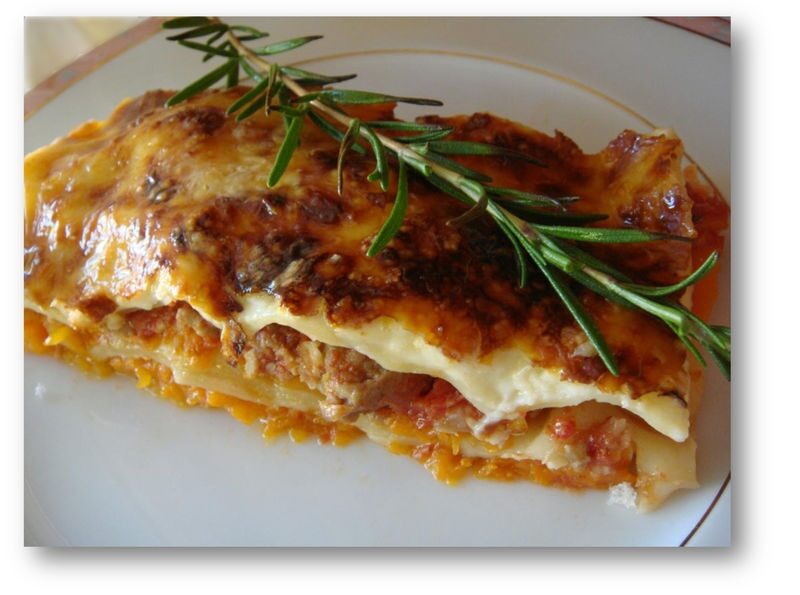 Lasagnes Potimarron et Raclette