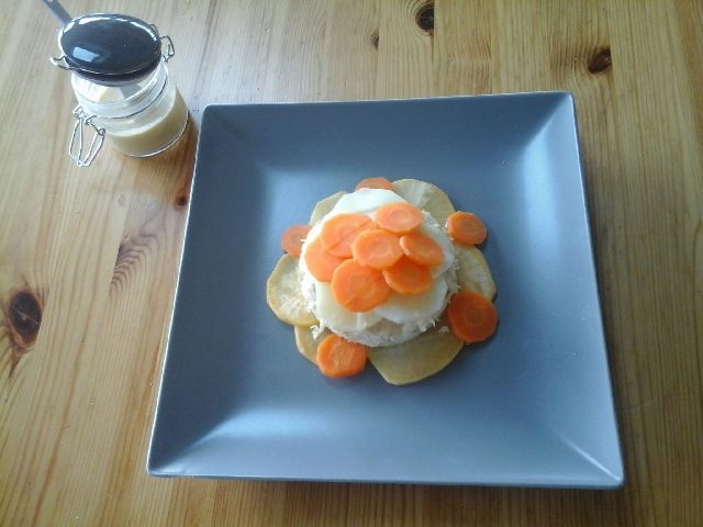 Lavaret, légumes d'hiver et sabayon de cailladou