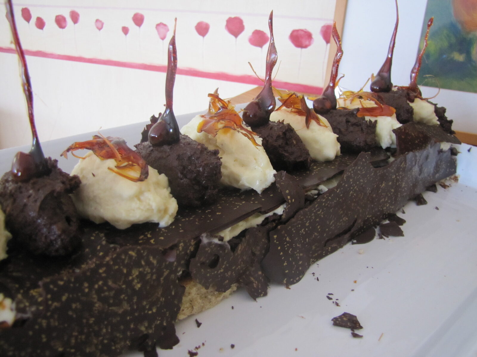 Le délice orangé aux chocolats