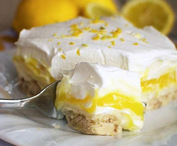 les lasagnes sucrées au citron et au mascarpone