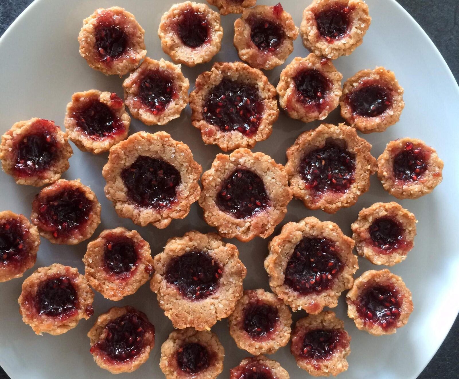 Linzer muffins