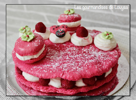 Macaron Géant à la Framboise