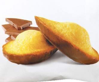 Madeleine chocolat au lait façon 