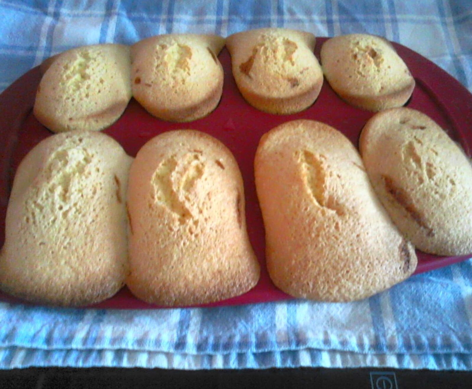 madeleine sans gluten fourrés a la confiture