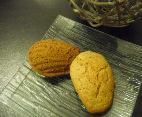 Madeleines au foie gras et au pavot