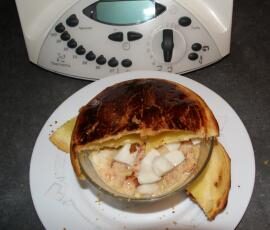 MARMITE DE SAINT-JACQUES à LA FONDUE DE POIREAUX