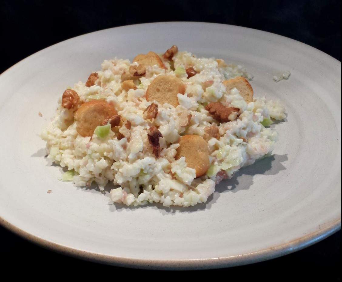 Méli-mélo: chou, dès de jambon & Comté.