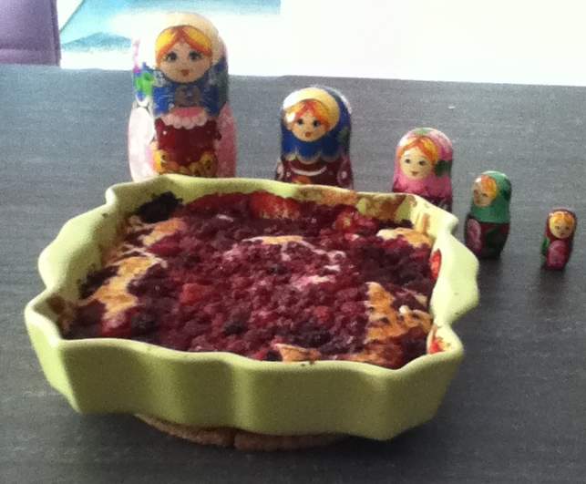 Merveilleux gâteau aux framboises ou tout autre fruit rouge