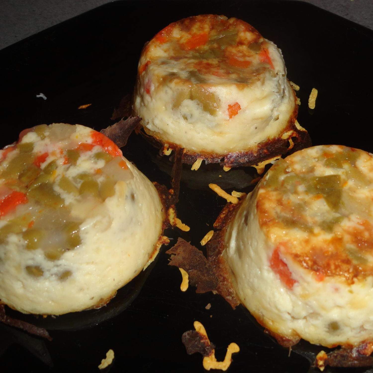 Mi flans mi gratins de légumes individuels