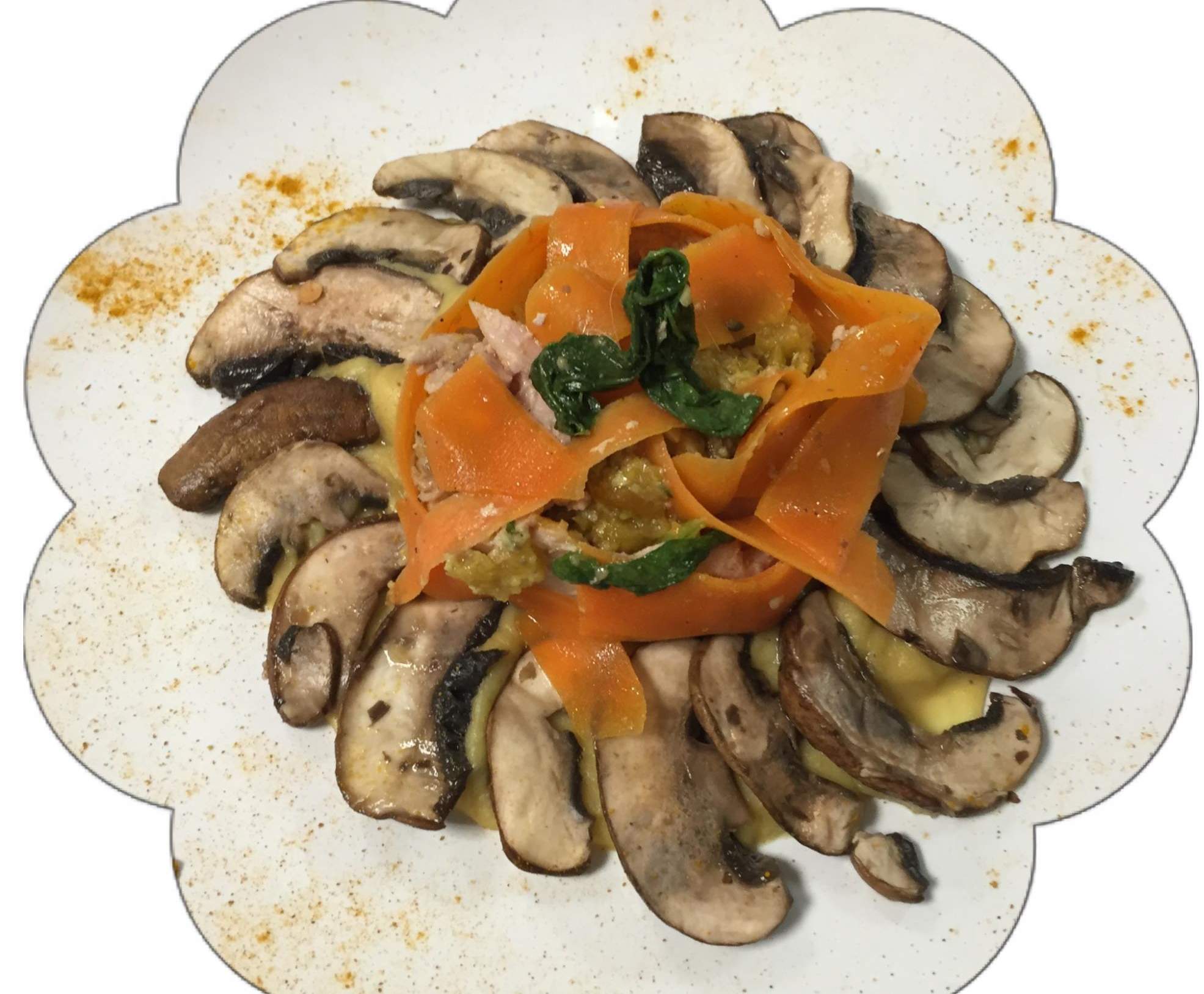 Mignon surprise en habits et son corail automnal