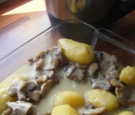 Mijoté de volaille aux champignons