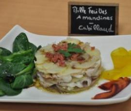 Millefeuille Amandines-Cabillaud