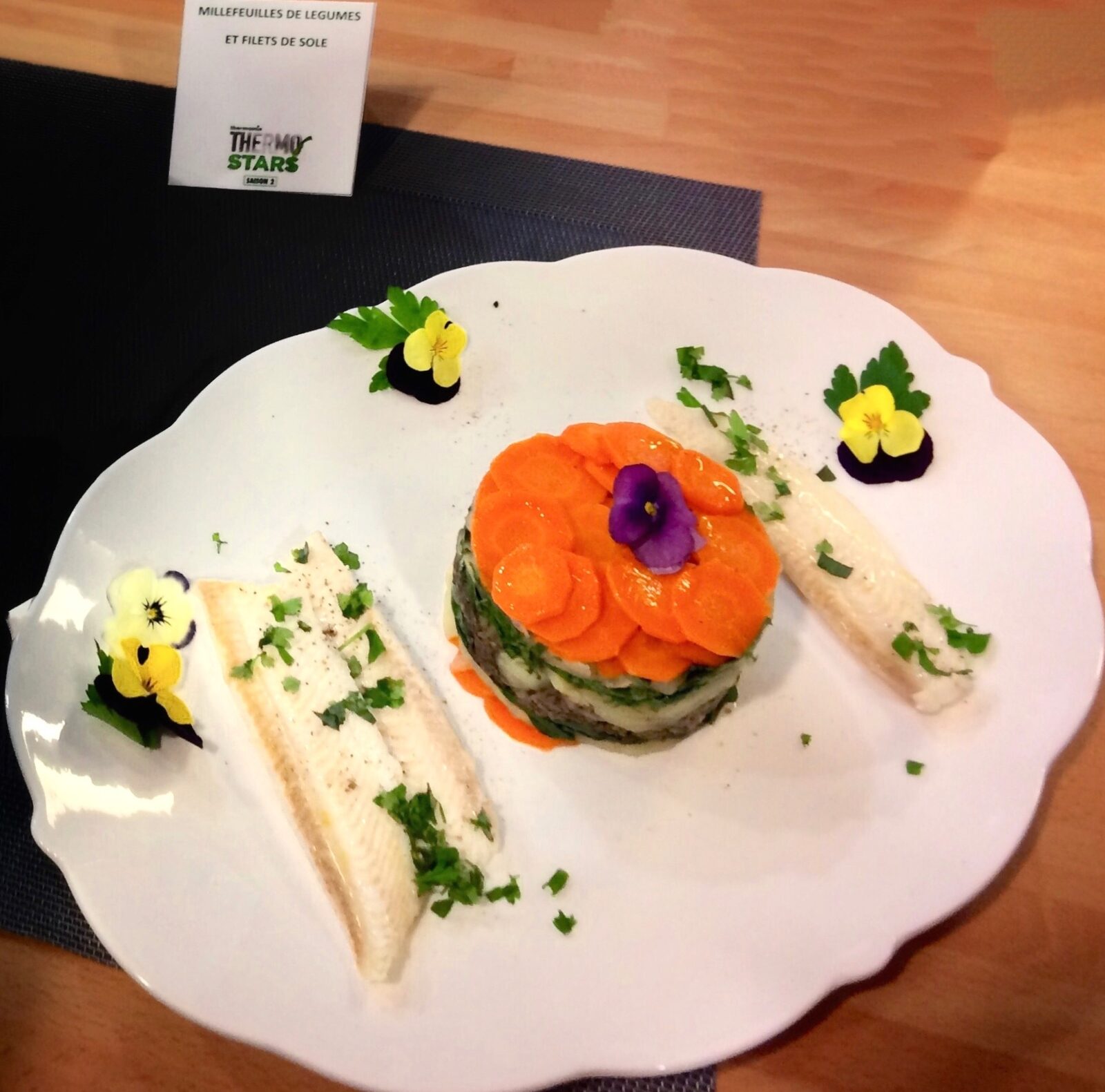 MILLEFEUILLES DE LEGUMES ET FILETS DE SOLES - THERMOSTARS