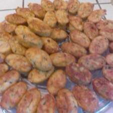 mini cakes saumon/courgette