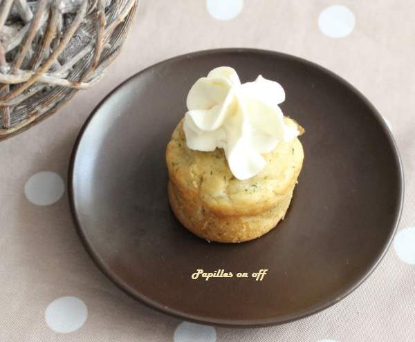 Mini cupcakes salés saumon fumé et crème au philadelphia citron