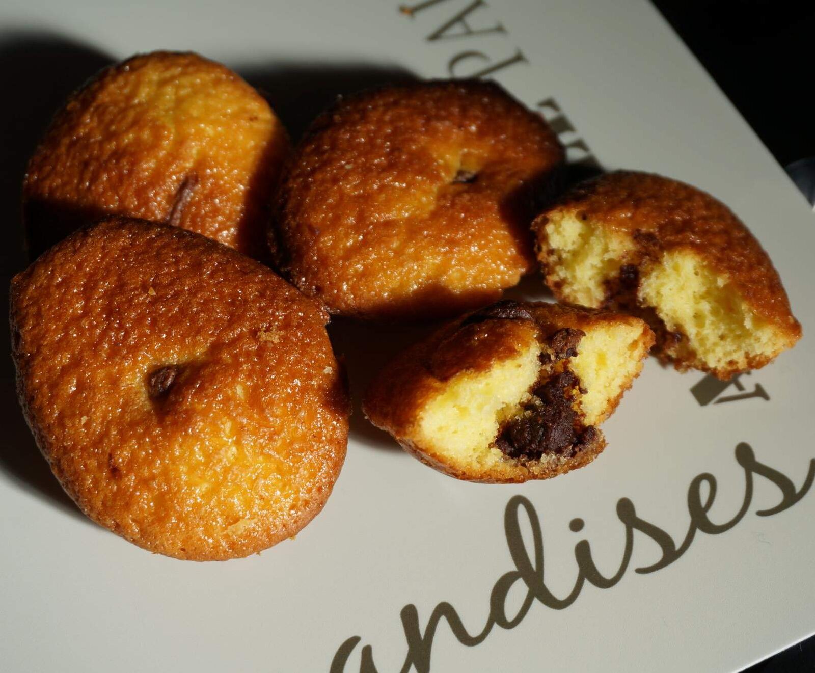 Mini madeleine coeur en chocolat