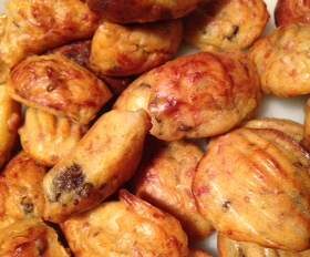 Mini madeleines apéro lardons-pruneau