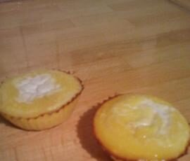 Mini moelleux ananas, coeur lait de coco