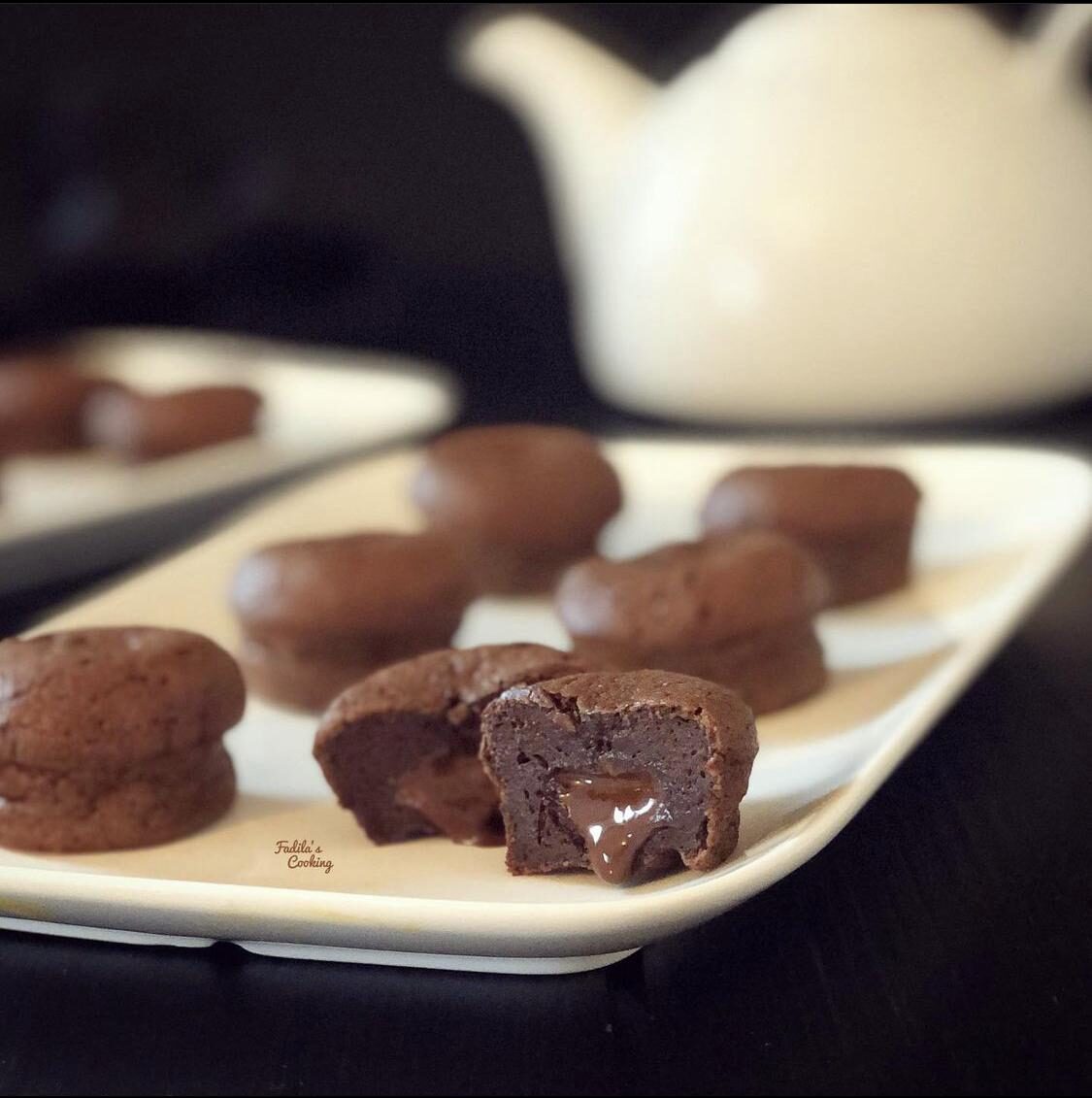 Mini moelleux au chocolat coeur coulant de fadilascooking