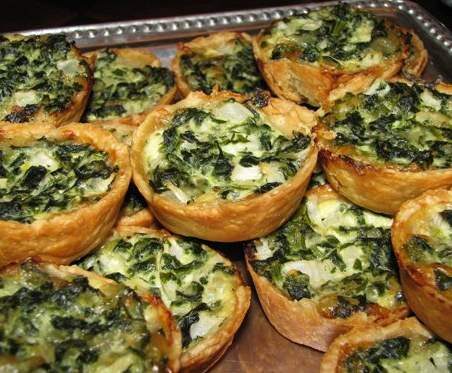 Mini Quiches Épinards et Feta