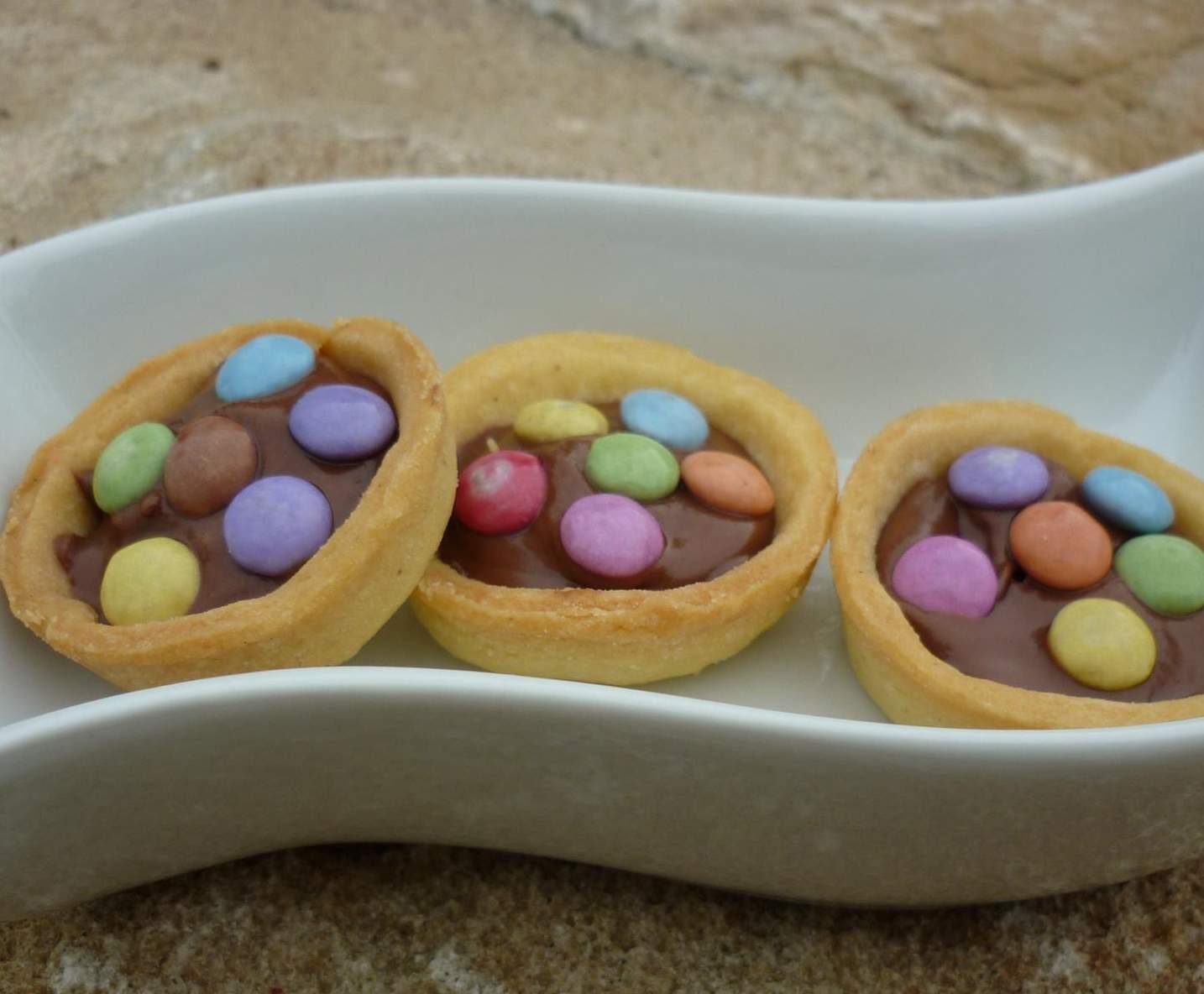 mini-tartelettes smarties