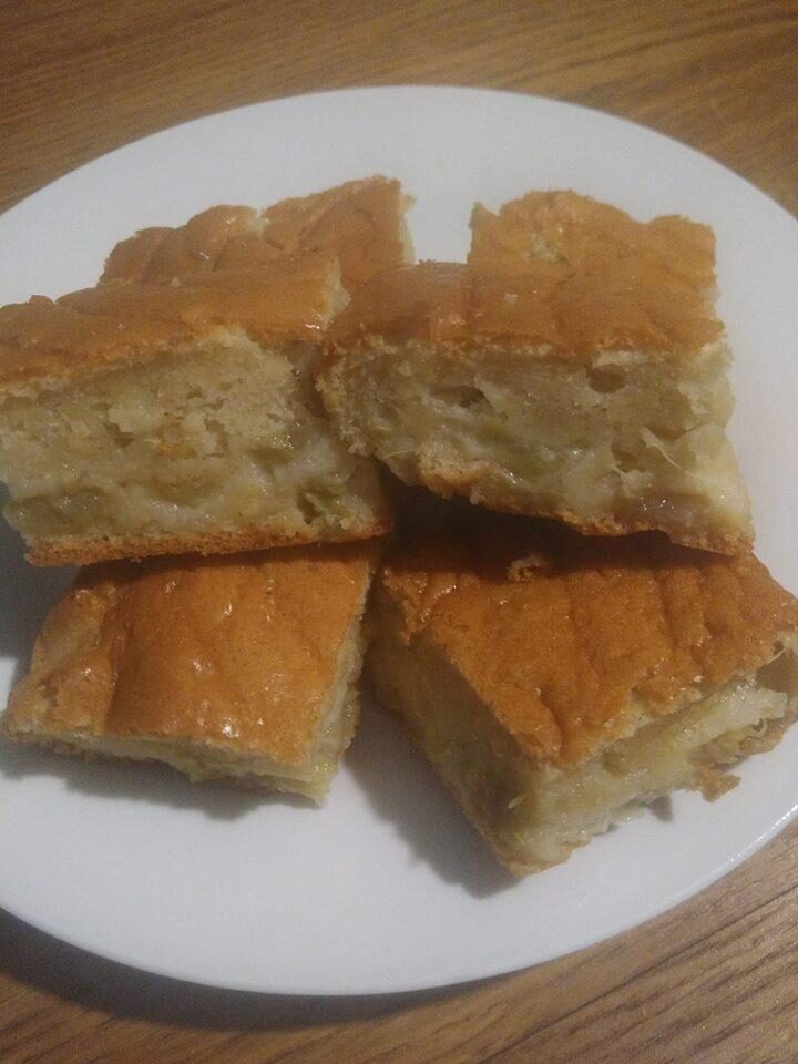 Moelleux aux rhubarbes