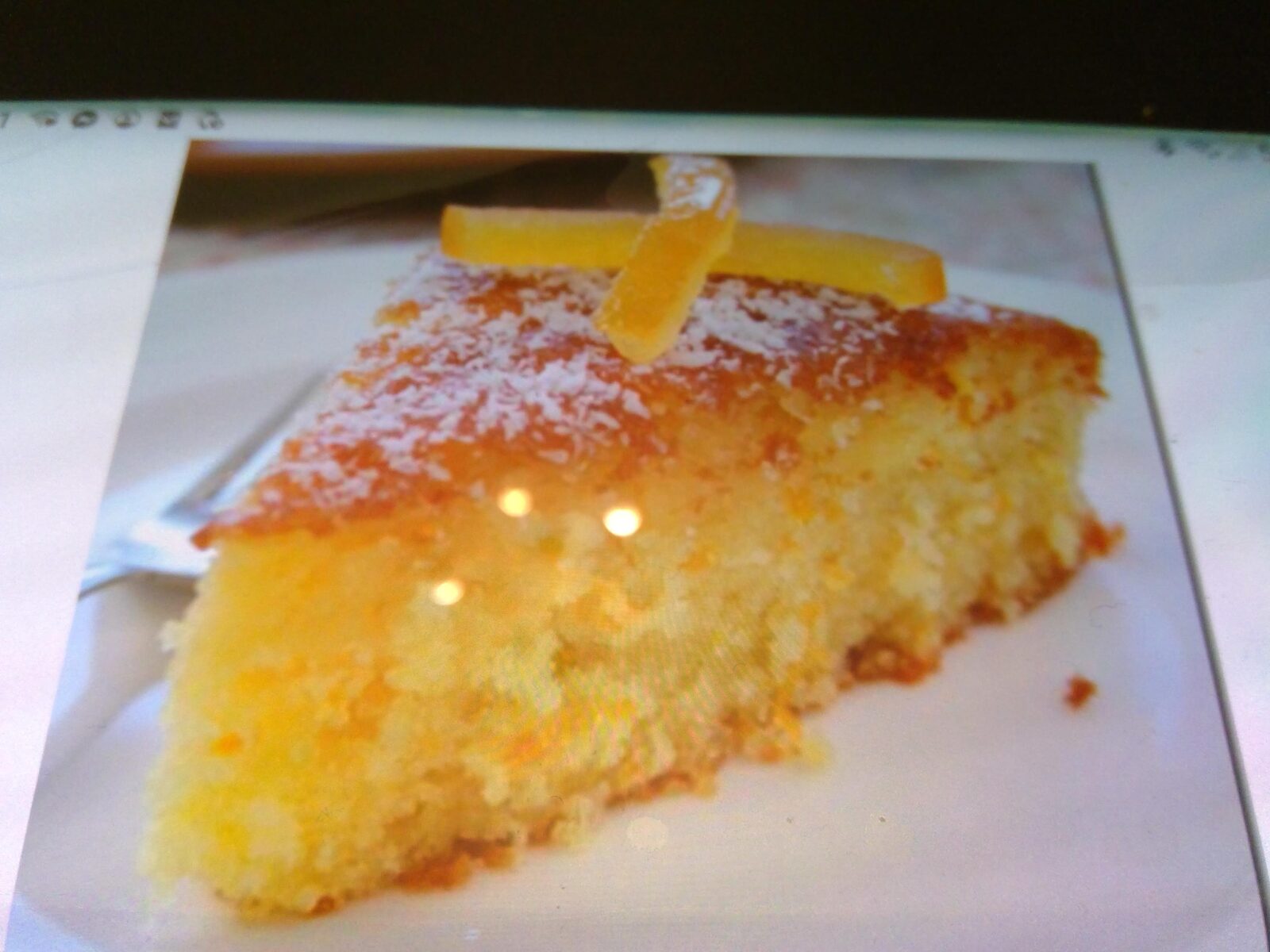 moelleux orange ; amandes rapide